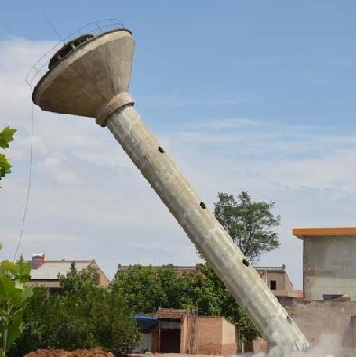 废弃水塔拆除施工工艺：