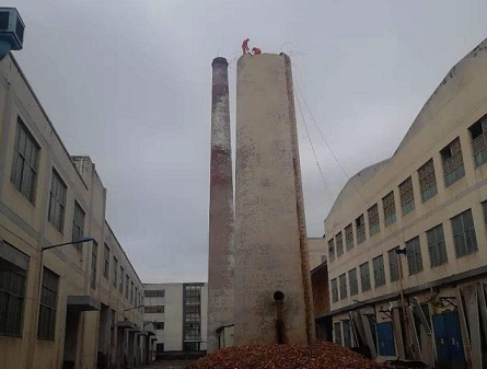 潍坊烟囱拆除施工需注意的几个问题