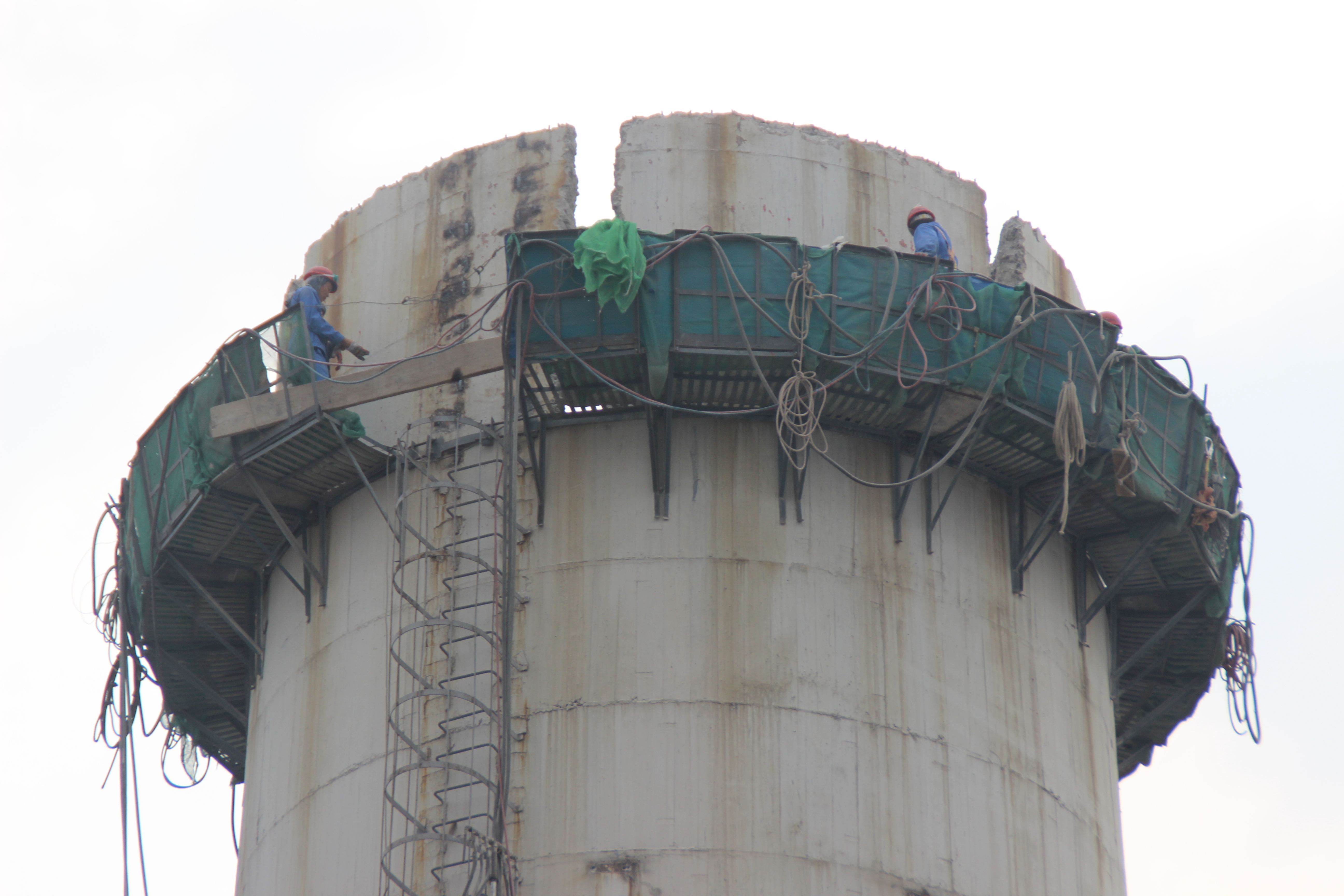 江苏烟囱拆除安全注意事项