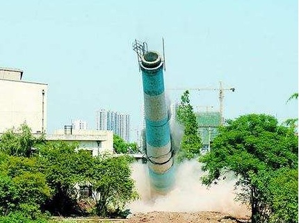 烟囱拆除的技术措施及文明施工