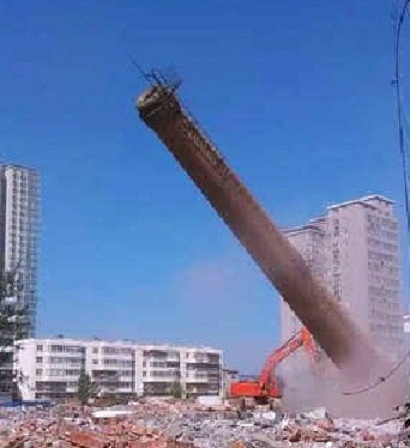 烟囱拆除 烟囱爆破