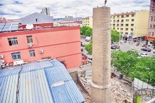 潍坊长沙烟囱拆除