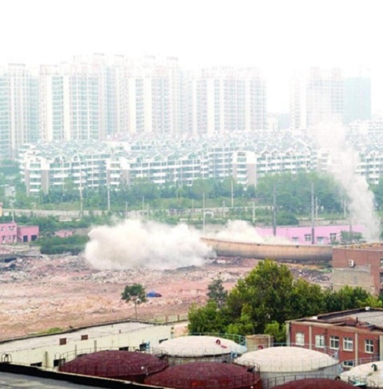 昆明烟囱爆破-烟囱爆破拆除项目中切口要怎么设计