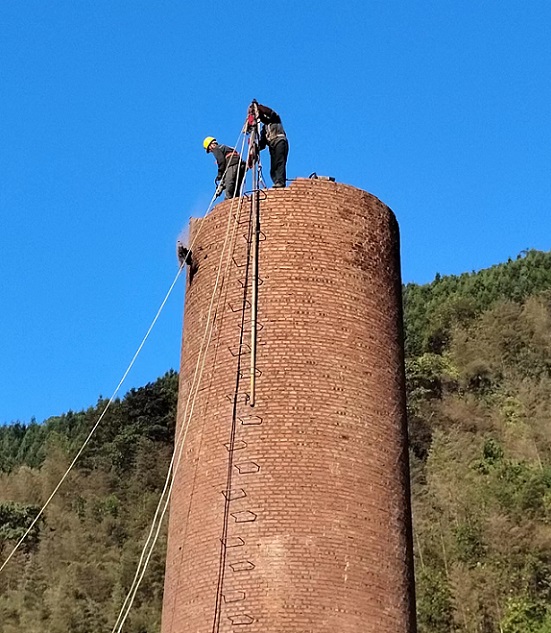 烟囱拆除常见的施工方法