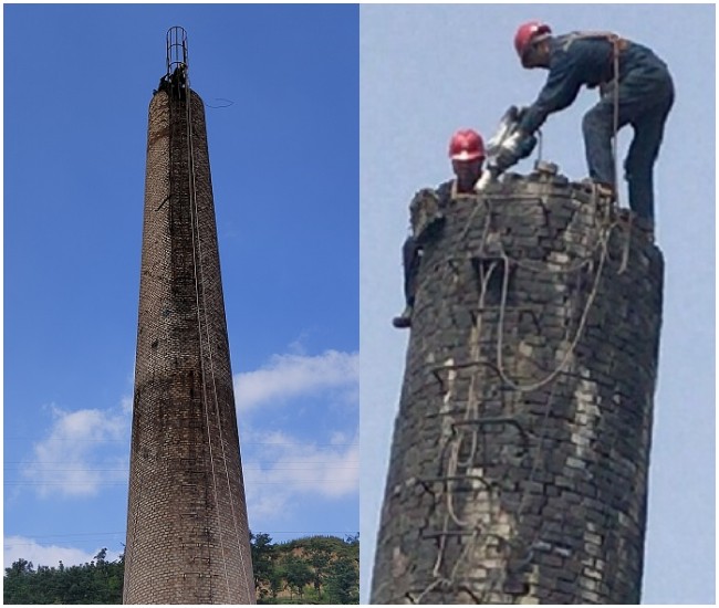 江苏烟囱拆除-废弃烟囱拆除势在必行！