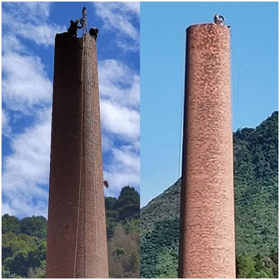 河南烟囱拆除公司方案设计及拆除流程