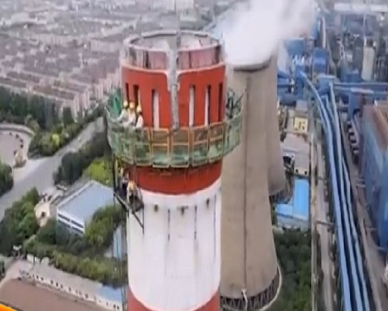 烟囱拆除施工安全步骤解析如下