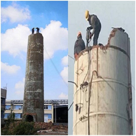 长春废弃烟囱拆除-方案全面，确保安全环保！